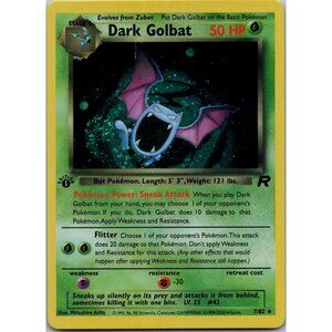 Dark Golbat Rocket 1st Edition "Reprinted"